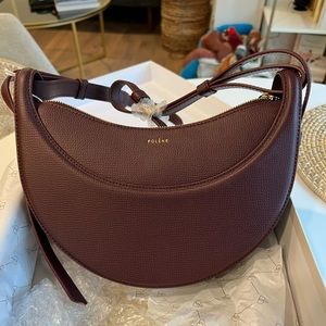 Polene Numéro Dix Monochrome Burgundy Bag